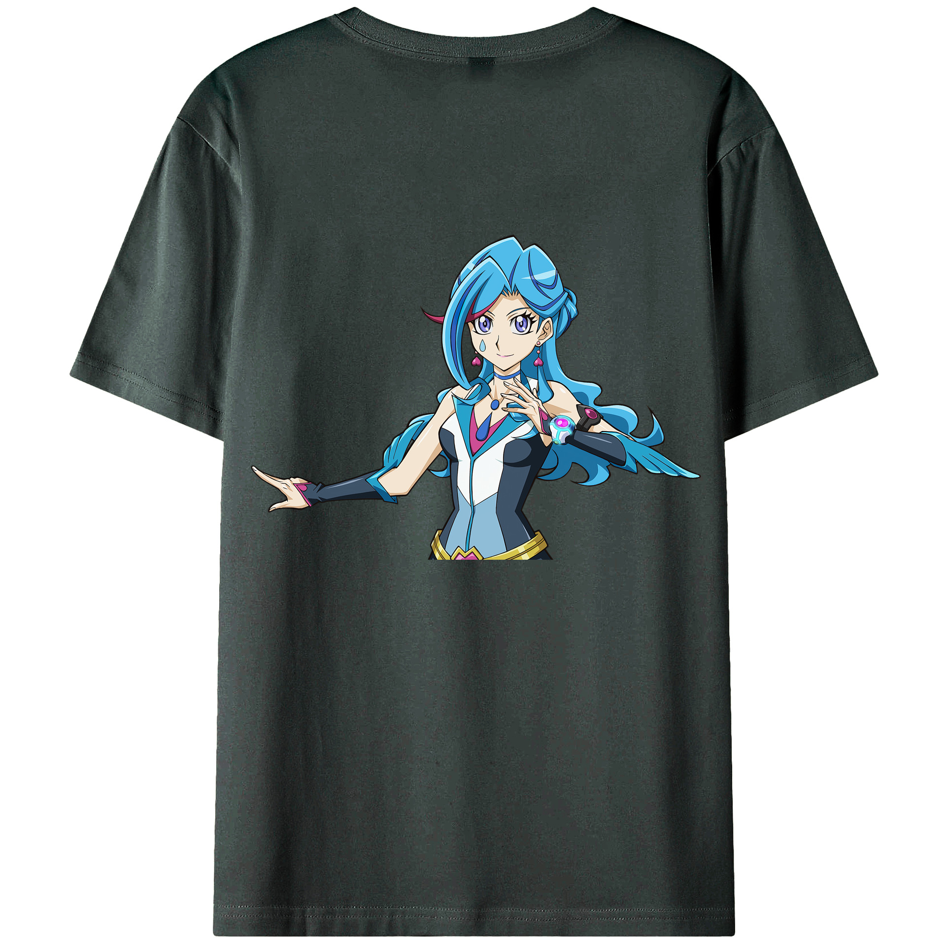 （画像用） 遊☆戯☆王 Yu-Gi-Oh! 綿100％ メンズ半袖Tシャツ（バックプリント） 通気性